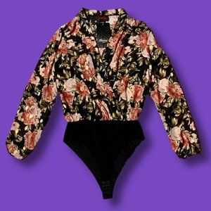 Pammy Italy Floral Blouse Bodysuit